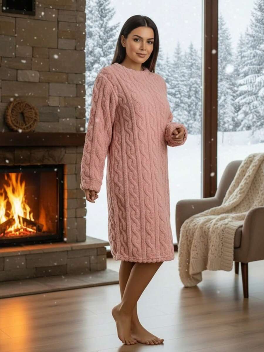 Women Lounge Robes - Pink - View 1