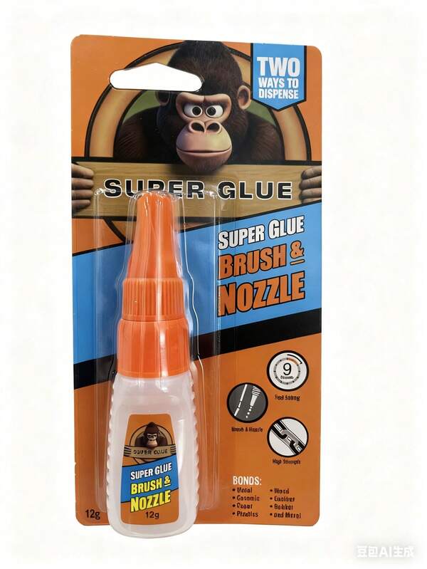 Strong And Multi-Functional Glue, Comes With A Brush For Application And Dispensing. Quick-Drying Nail Glue, Suitable For Plastic, Metal, Ceramic, Glass, Acrylic, Wood, DIY Craft Glue, High Temperature Resistance, Shoe Repair, Multi-Functional