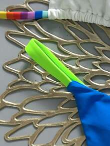 2pcs Geometric & Tropical Floral Print Swimsuit, Casual Cute Elegant Sexy Bohemian Tie-Up Bikini Set, Suitable For Spring/Summer Beach Vacation, Women's Swimwear, Beach Outfit, Women's Bikini, Women's Beach Set