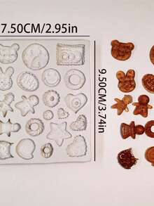 迷你吊坠桌面装饰配件硅胶模具，DIY微型玩具蜡珠硅胶模具