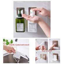 Shower Gel Bottle Rack Hook Bracket Bathroom Wall Magic Paste Shampoo Suction Wall Type Seamless Hook 3 Pack - trắng - Xem 1