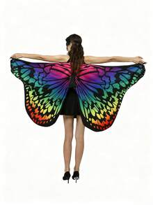 Women's Party Butterfly Wing Shawls, Adult Festival Costume Cloaks, Halloween, Christmas And Carnival Role-Playing Sets, Party Butterfly Wing Costumes, Fairy And Princess Theme Event Shawls (Without Masks), Festival Costume Clothing Accessories - Multicolor - View 13
