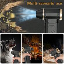 Wireless Powerful Turbine Snowblower Fan, Super Brushless Motor Turbine Fan, Type-C Rechargeable Battery, Long-Lasting Battery Life, Suitable For Snow Removal, Dust Removal, Barbecue Charcoal Use, High Power Mode Is Suitable For Car Cleaning, Computer Case, Keyboard - one-size - View 6
