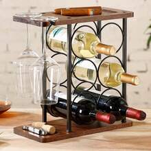 Tabletop Wine Racks - 黑色 - 查看 2