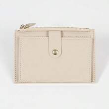 Ultra-Slim Compact Wallet With 6 Card Slots And Snap Closure Stylish, Slimline And Lightweight Portable Wallet ID Card Holder With Coin Pocket Birthday Gift, Anniversary Present, Valentine's Day Gift For Ladies, Young Women, Teenagers, Students Backpack Essentials, Study Supplies, Dormitory Items Back-To-School Gift, Gift Bag Card Holder, Wallet, Business Card Case, Credit Card Holder Women's Wallet, Mini Wallet, Clutch Bag, Card Holder