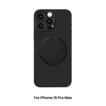 1 Piece Stand Phone Case With Ultra-Thin PC Holder Compatible With IPhone 16,15,14, 13, 12 11 Pro/Max/Mini, Compatible With IPhone16E, Compatible With For Galaxy///Redmi Note 13 Pro (Black) Ultra-Thin Phone Case Compatible With Iphone11