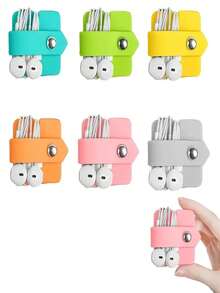 1 Juego, Estuche de almacenamiento para auriculares y organizador de cable de datos - Disponible en múltiples colores (rosa/negro/azul/verde), Adecuado para auriculares intrauriculares, auriculares con cable sobre la oreja, etc. - Almacenamiento protector portátil y duradero, protector portátil, material multifuncional, accesorio de alta tecnología, imprescindible para entusiastas de la electrónica