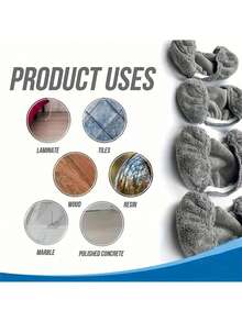 4pcs Reusable Microfiber Mop Pads - High Absorbency, Washable, Durable, Easy To Clean, Wet And Dry Use, Perfect For Flat Floors, Pet Owners, And Busy Households - Premium Cleaning Supplies