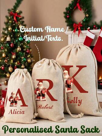Personalised Santa Sack - Custom Christmas Sack - Personalised Christmas Toy Sack - Name & Initial Christmas Reindeer - Christmas Gifts. Christmas Gifts, Large Santa Sack, Christmas Stocking Sack, Holiday Gift Bag, Personalized Christmas Sack, 2025 Family Gifts, Santa Gifts. Custom Initial Christmas Santa Sack, Personalized Xmas Gift Pouch, Monogrammed Drawstring Bag