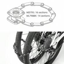 ROCKBROS Bicycle Locks - Black - View 5