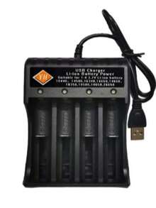 Cargador de pilas AAA y AA PC070, equipo recargador múltiple, acepta pilas doble A y triple A, luces indicadoras y protección contra sobrecarga, recomendado para cámaras, controles y dispositivos electrónicos. - No - Ver 2