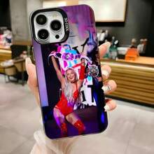 Custodia per telefono compatibile con Liv Morgan W-WWE, adatta per modelli 16, 15, 14, 13, 12, 11, Pro, Max, Plus, Mini, XS, SE, con paraurti rigido opaco nero anti-caduta. Custodia compatibile con modelli 17, 17 Pro, 17 Pro Max.