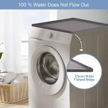 Estera Protectora Superior de la Lavadora y de la Secadora, Protector Superior para, Cubierta Antideslizante Superior de la Lavadora de la Silicona de 60 x 60cmLavable y Antideslizante (Gris) - Gris - Ver 6