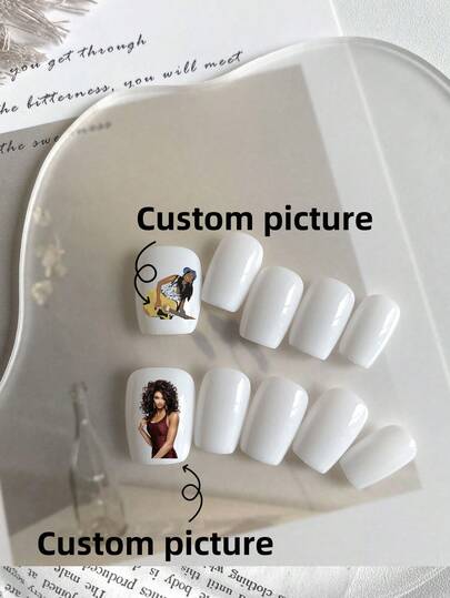 10 Stücke individuelle Aufklebe-Nägel, kurze Fake-Nägel, Halloween-Nägel, Weihnachtsnägel, Kürbisse, Fledermäuse, Geister, Hexenhüte, schwarze Katzen, alte Schlösser, Spinnenweben, Spinnen, Mumien-Katzen, Vampire, Schneemann, Zuckerstange, Weihnachtsmann, Weihnachtsbaum, Lebkuchenmann, Glocke, Weihnachtsstrumpf, Teddybär mit Weihnachtsmütze, weiße Nägel, geeignet für Damen zur Verwendung auf der Bühne, beim Tanzen, auf Partys, Hochzeiten, Feiertagsszenen