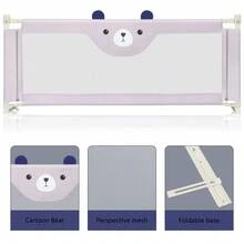 Anti-Fall Bed Rail For Toddlers Grey 175 Cm / 200 Cm - Grey - View 4