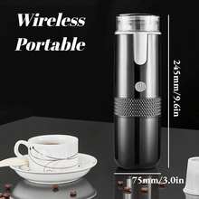 áquinas de café Expreso, Portátil,áquina de café de Viaje Eléctrica Recargable, Versión sin Calefacción, Compatible con Cápsulas de Taza K y café - 1 - Ver 6