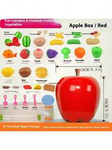 2025新款玩具厨房套装，包含21/27/30/45件，适合女孩/男孩，包含切菜水果的儿童烹饪用具套装，益智玩具，互动游戏，节日/生日/完美礼物