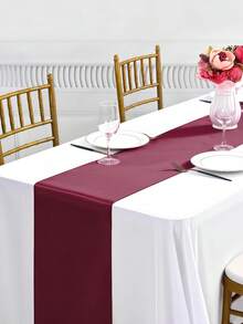 1-6 chiếc khăn trải bàn bằng vải satin đỏ, khăn trải bàn bằng lụa mềm mịn, khăn trải trang trí ghế 12inx108in, trang trí phòng, trang trí bàn ăn, hoàn hảo cho tiệc, đám cưới, tiệc chiêu đãi, giáng sinh - Nhiều màu - Xem 18