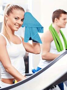 清凉运动毛巾 户外健身跑步毛巾 透气速干吸汗冷毛巾 颈部和面部冷毛巾 柔软透气 男女通用 适用于高尔夫、瑜伽、运动、健身房锻炼、露营等多种活动 健身必备清凉工具