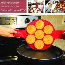 This Silicone Pancake Mold Can Be Used To Make Fried Eggs, Pancakes, Chocolates, Etc. The Mold Shapes Include Heart, Square, Plum Blossom, And Round. It Is Heat-Resistant, Easy To Clean, Long-Lasting, Durable And To Use. - Multicolor - View 12