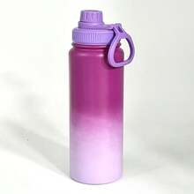 1pc 600ml Insulated Water Bottle, Stainless Steel Leak-Proof Sports Water Bottle, Double Wall Vacuum Insulated Metal Glass Cup, Suitable For Christmas, Halloween, Father's Day, Mother's Day - Multicolor - View 10