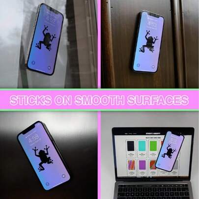 1 cái giá đỡ điện thoại bằng silicon có giác hút, kẹp điện thoại có giác hút, giá đỡ điện thoại hình bạch tuộc, giá đỡ điện thoại dính, thích hợp cho điện thoại thông minh.