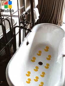 10pcs Duck Design Anti-Slip Shower Tread Sticker Home Bathroom Decor Fall Decor Back To School