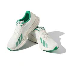 Adidas 阿迪達斯男款專業訓練馬拉松跑鞋男鞋體測競速訓練運動鞋跑步鞋 - 白色/綠色 - 查看 3