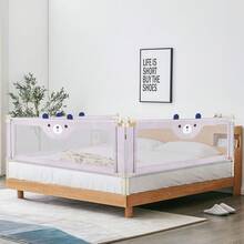 Anti-Fall Bed Rail For Toddlers Grey 175 Cm / 200 Cm - Grey - View 6