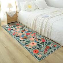 Rugcomf - Alfombra para sala de estar, 6 x 9 pulgadas, lavable a máquina, estilo bohemio, antideslizante, floral, clásico, de pelo bajo, alfombra grande para sala de estar, recámara, granja, comedor,(2'6''x8' Verde) - Tipo 14 - Ver 7