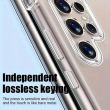 Set de 2 piezas [1 funda de teléfono + 1 cordón para teléfono] Funda de teléfono transparente anti-caída, repelente al agua, resistente a los aceites, resistente a los arañazos, fácil de limpiar, apta para teléfonos - transparente - Ver 4