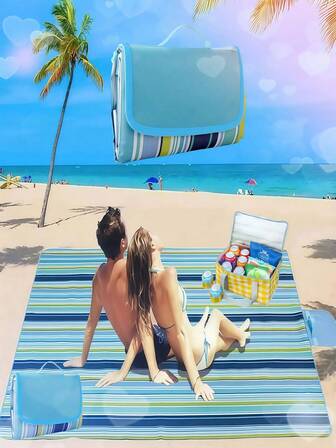 (Today's Special) 1pc Thick Large Picnic Mat | Beach Blanket, 600D Oxford Cloth Material, Scratch-Resistant/Wear-Resistant, Multi-Functional/Waterproof/Dustproof/Camping Mat/Home Garden Play Mat, Suitable For All Seasons, Indoor/Outdoor Camping, Beach