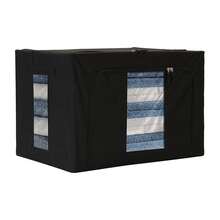 6 cestas de almacenamiento plegables de gran capacidad, organizador multifuncional para escritorios, Caja de almacenamiento de ropa de gran capacidad, tela no tejida, antideformación, organizador de ropa para el hogar, dormitorio, armario, gris, Bolsa De Almacenamiento Plegable Tela Organizador Para Edredones, Organizador para ropa bolsas guarda bolsas closet Caja De Almacenamiento De Ropa Grande Plegable - Negro - Ver 7