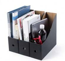 MAGICLULU 5 Piezas Estantes De Archivos Para Escritorio Carpetas Negras Organizador De Escritorio Porta Documentos De Escritorio Porta Revistas Soporte De Almaceento De Archivos - albaricoque - Ver 1