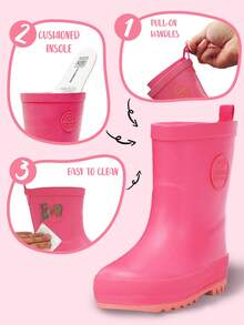 Warme wasserdichte Regenschuhe, langanhaltend, rutschfest, Outdoor-Wanderschuhe für Kinder für Regentage