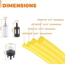 Fuel Filter Line Hose Primer Bulb Set For Poulan  Eater Gas Trimmer 4 Sizes - Four-piece Set - View 10