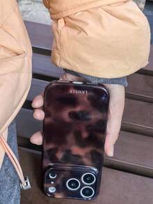 1pc New High-Quality Dopamine, Ins Style, Techno Tortoiseshell & Leopard Print Tie-Dye Phone Case, Suitable For IPhone 17, 17 Pro Max, 17 Pro, 17 Air, 16, 16 E, 16 Pro Max, 15, 15 Plus, 15 Pro Max, 15 Pro, 14, 14 Pro, 14 Pro Max, 14 Plus, 13, 13 Pro Max, 13 Pro, 11, 12, 12 Pro, 12 Pro Max, XS, 8 Plus, 7 And More - Stripe - View 5