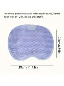 Shower Cleaning Brush Wall-Mounted Silicone Back & Foot Massage Bath Mat Bathroom Scrub Pad With Suction Cup For Exfoliating Dead Skin (Pink)