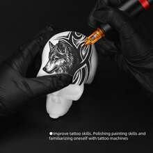 Silicone Skull Tattoo Practice Supplies, Makeup Accessories, DIY 3D Blank Embroidery Tattoo Artist Tattoo Supplies - Multicolor - View 4