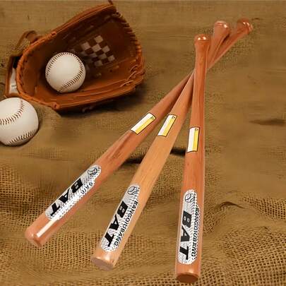 Uma bola de beisebol totalmente em liga de alumínio, taco de beisebol de madeira, taco de softball, taco de beisebol de madeira maciça, treinamento de beisebol, tacos de beisebol de 25 e 30 polegadas, tacos longos de madeira maciça de 74 cm e 84 cm, taco de beisebol para autodefesa, taco de beisebol de madeira - artigos esportivos - equipamentos de beisebol - fitness e atividades ao ar livre - presente de aniversário.