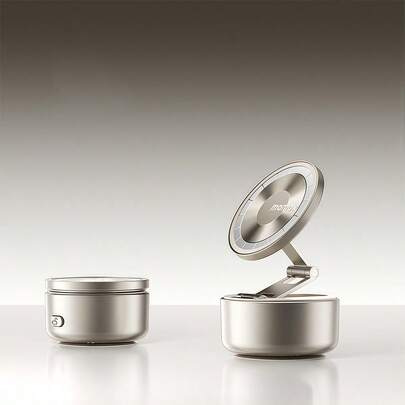 MOMAX KH20 Vacuum Magnetic Electric Adsorption Car Phone Holder For Navigation, Suitable For Cars, Titanium Gold