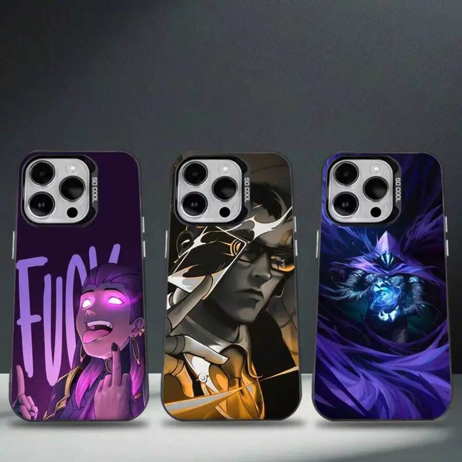 V-Valorant 1 Phone Case For IPhone 16,15,14,13,12,11,8,7,Pro,Max,Plus,Mini,XS,SE Anti Fall Black Matte Hard.Halloween Accessories. - Mix Color 2 - View 1