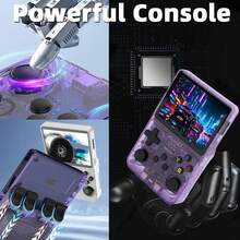 Retro Handheld Console, With More Than 20,000 Games, With 64 GB Of Memory, Model R36S - Purple - View 4