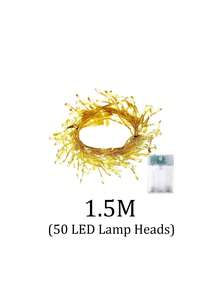 3 Metros/6m Luces de Hadas Navideñas, Luces de Hadas de LED Blanco Cálido, 8 Modos Control Remoto, Alimentado por Enchufe/USB, Impermeable Para Uso Interior/Exterior, Adecuado Para Decoración de Árbol de Navidad y Fiesta - color cálido - Ver 9