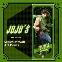 1幅《奇妙冒险》动漫角色桃子绒卷轴画，动漫周边，学生礼物，墙面装饰，生日礼物，圣诞礼物，复活节礼物，圣诞袜礼物，完美礼物，玩具，游戏 - 彩色 - 查看 5