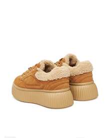 Zapatilla KARL LAGERFELD en color toffee suede para mujer