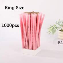 1000/200/100/50/30/10pcs Natural Pre-Rolled Cones Rolling Papers - King Size Ultra Thin & Slow Burning Smoking Cones With Tips/Tubes - Trumpet ,Tube Rolling Paper For Accessories,Vape,Holiday/Valentine's Gifts & Smoking Accessories,Father's Day Gift - Color Mixing - View 4