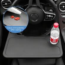 1pc Car Steering Wheel Desk Tray, Multi-Function Car Dining Table Board, Steering Wheel Organizer - Multicolor - View 4