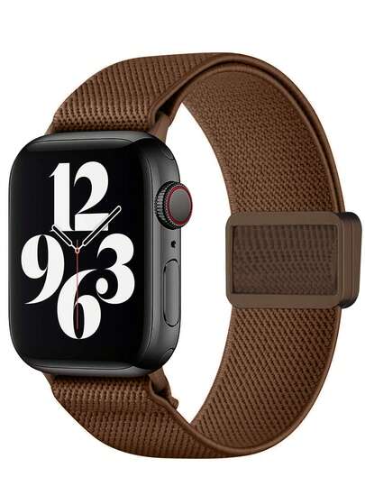 Magnetic Buckle Nylon Strap Compatible With Apple Watch Band For Men And Women Sports, Leisure, Comfortable, Elastic, Soft, Breathable Adjustable Magnetic Buckle Nylon Compatible With Apple Watch 38/40/41/42/44/45/46/49MM Band Compatible With Apple Watch Series Ultra/10/9/8/7/6/5/4/3/SE Replacement Strap, Washable And Easy To Wear Strap