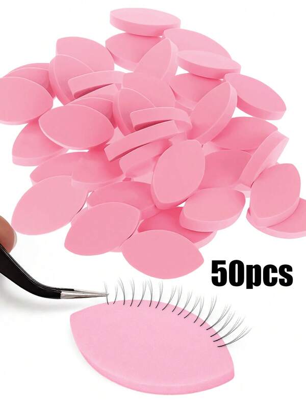 20-Pack Reusable Eyelash Extension Sponge White Makeup Puff Makeup Sponge Applicator Wet And Dry Suitable For Foundation Blush Eyeshadow Beauty Tool Easy To Control Also Suitable For Eyelash Extension Practice Makeup Sponges